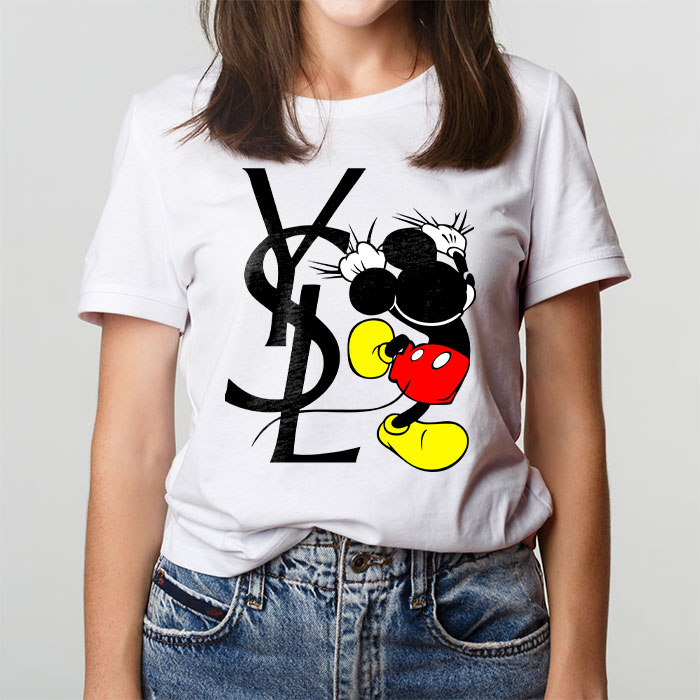 Yves-Saint-Laurent-Logo-Luxury-Mickey-Mouse-Unisex-T-Shirt-TTB2938-1