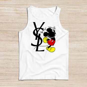 Yves Saint Laurent Logo Luxury Mickey Mouse Unisex Tank Top TTTB2923