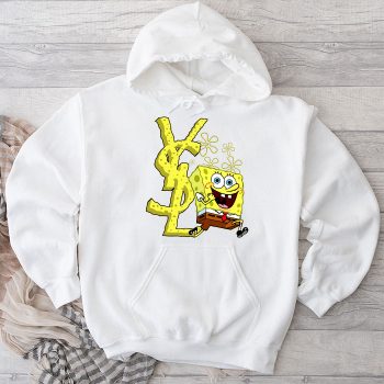 Yves Saint Laurent Logo Luxury Spongebob Unisex Pullover Hoodie HTB2129