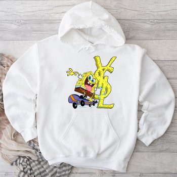 Yves Saint Laurent Logo Luxury Spongebob Unisex Pullover Hoodie HTB2130