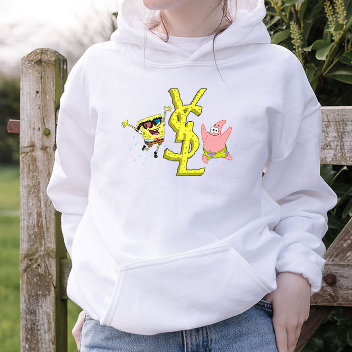 Yves-Saint-Laurent-Logo-Luxury-Spongebob-Unisex-Pullover-Hoodie-HTB2132-1