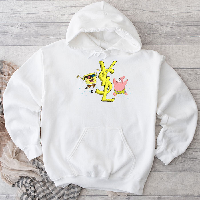 Yves-Saint-Laurent-Logo-Luxury-Spongebob-Unisex-Pullover-Hoodie-HTB2132 Yves Saint Laurent Logo Luxury Spongebob Unisex Pullover Hoodie HTB2132
