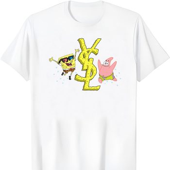 Yves Saint Laurent Logo Luxury Spongebob Unisex T-Shirt TTB2942