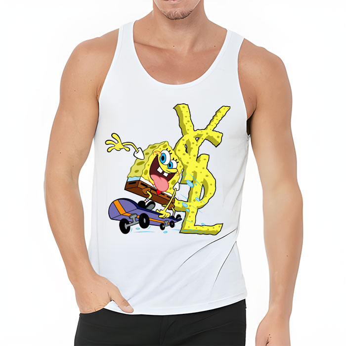 Yves-Saint-Laurent-Logo-Luxury-Spongebob-Unisex-Tank-Top-TTTB2925-1