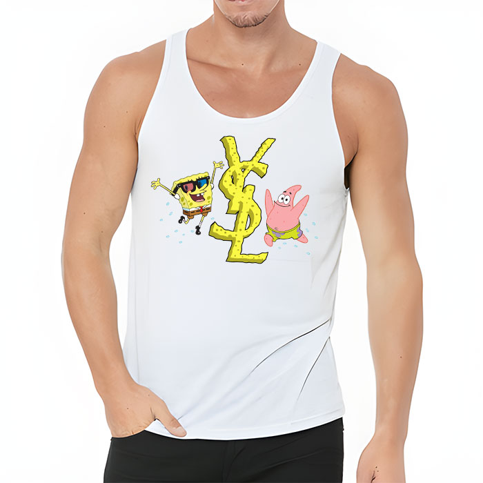 Yves-Saint-Laurent-Logo-Luxury-Spongebob-Unisex-Tank-Top-TTTB2927-1