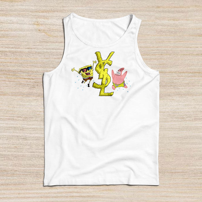 Yves-Saint-Laurent-Logo-Luxury-Spongebob-Unisex-Tank-Top-TTTB2927 Yves Saint Laurent Logo Luxury Spongebob Unisex Tank Top TTTB2927