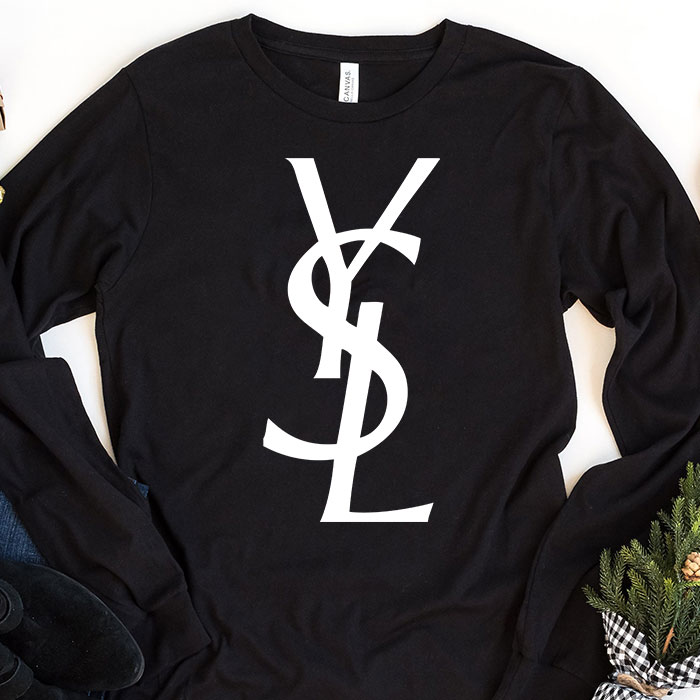 Yves-Saint-Laurent-Logo-Luxury-Unisex-Kid-Long-Sleeve-Tee-LTB2625 Yves Saint Laurent Logo Luxury Unisex & Kid Long Sleeve Tee LTB2625