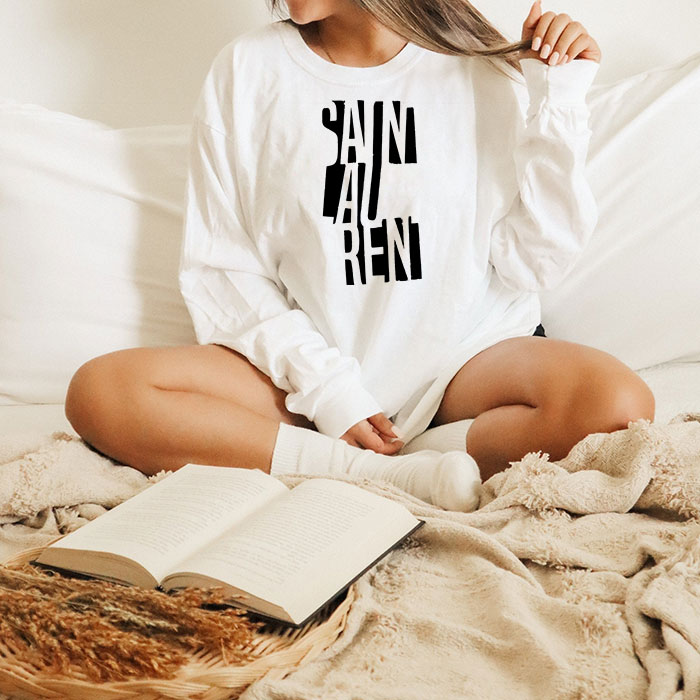 Yves-Saint-Laurent-Logo-Luxury-Unisex-Kid-Long-Sleeve-Tee-LTB2629-2