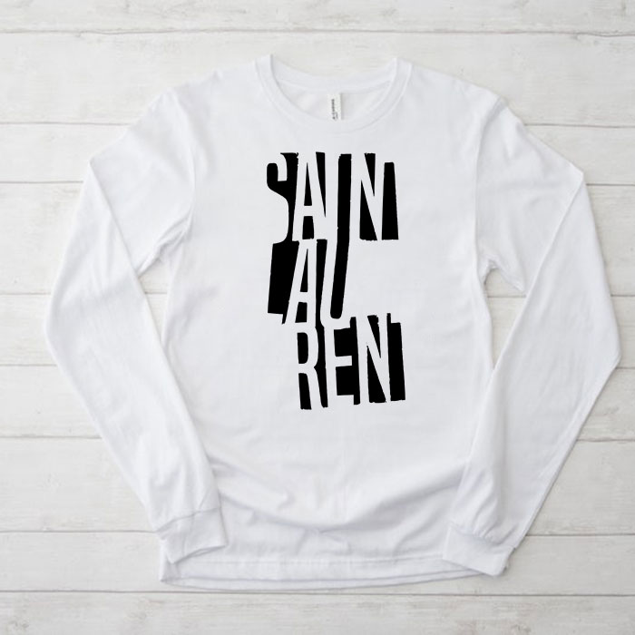 Yves-Saint-Laurent-Logo-Luxury-Unisex-Kid-Long-Sleeve-Tee-LTB2629 Yves Saint Laurent Logo Luxury Unisex & Kid Long Sleeve Tee LTB2629