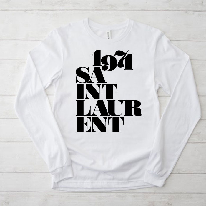 Yves-Saint-Laurent-Logo-Luxury-Unisex-Kid-Long-Sleeve-Tee-LTB2633 Yves Saint Laurent Logo Luxury Unisex & Kid Long Sleeve Tee LTB2633