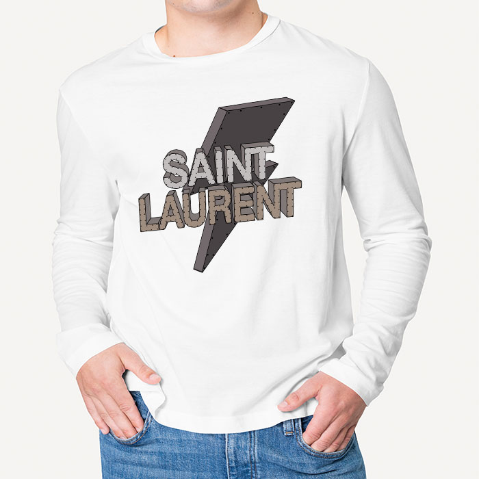 Yves-Saint-Laurent-Logo-Luxury-Unisex-Kid-Long-Sleeve-Tee-LTB2634-3