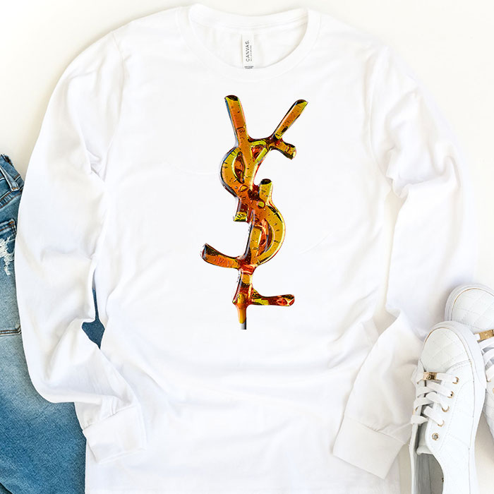 Yves-Saint-Laurent-Lollipops-Logo-Luxury-Unisex-Kid-Long-Sleeve-Tee-LTB2636-1