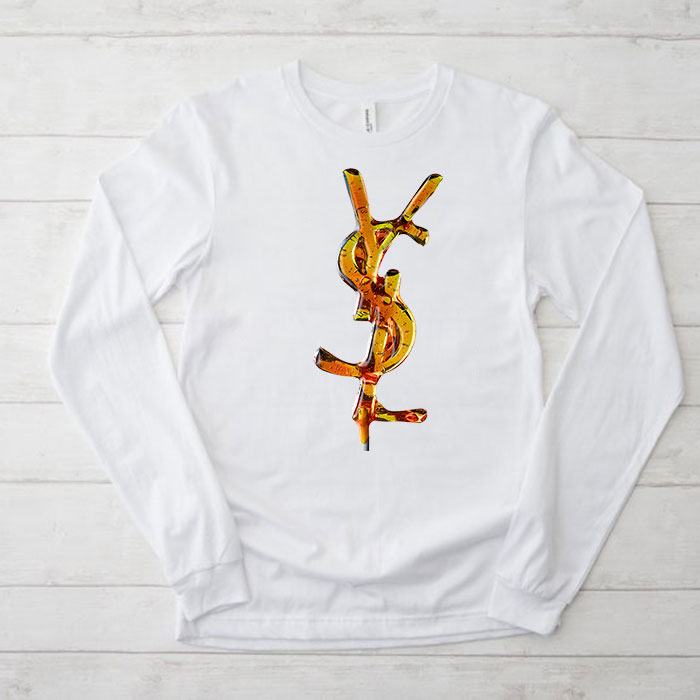 Yves-Saint-Laurent-Lollipops-Logo-Luxury-Unisex-Kid-Long-Sleeve-Tee-LTB2636 Yves Saint Laurent Lollipops Logo Luxury Unisex & Kid Long Sleeve Tee LTB2636