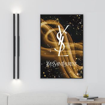 Yves Saint Laurent Luxury Brand Canvas Poster Print Wall Art Decor