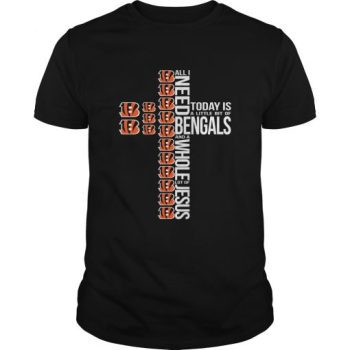 All I Need Today Is A Little Bit Of Cincinnati Bengals And A Whole Lot Of Jesus Unisex T-Shirt Kid T-Shirt LTS1582