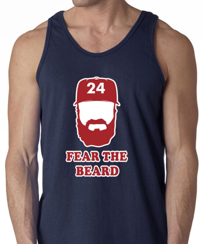 Andrew-Miller-Cleveland-Indians-Fear-The-Beard-Unisex-Tank-Top Andrew Miller Cleveland Indians "Fear The Beard" Unisex Tank Top