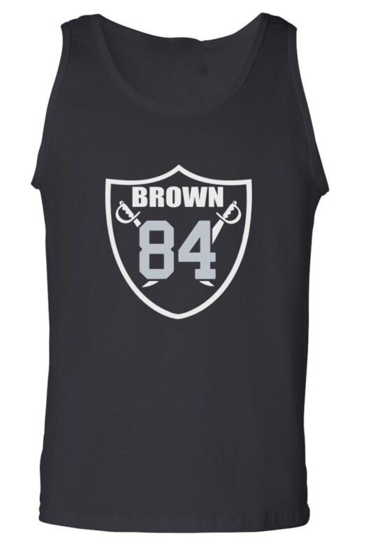 Antonio-Brown-Oakland-Raiders-Ab84-Logo-Unisex-Tank-Top Antonio Brown Oakland Raiders "Ab84 Logo" Unisex Tank Top