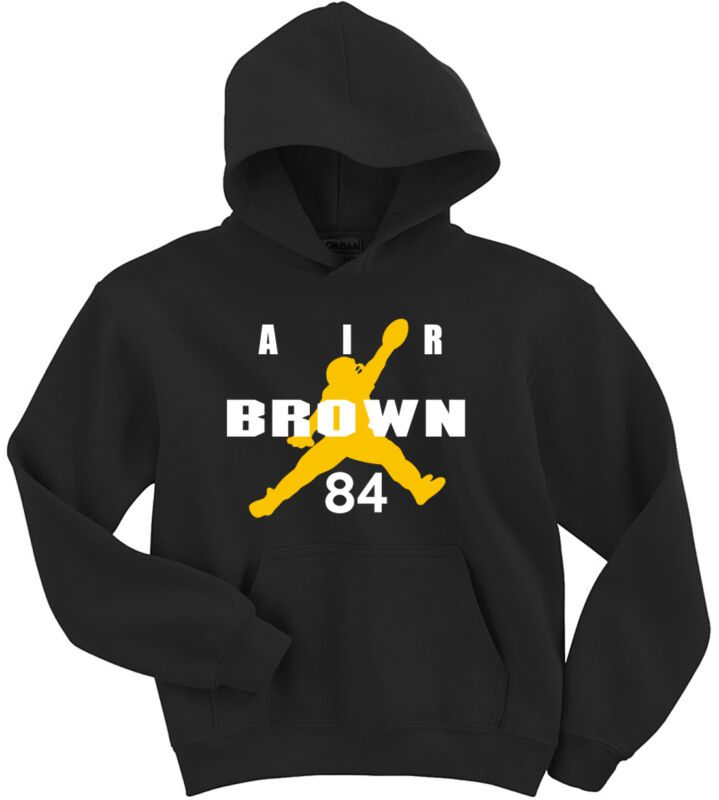 Antonio-Brown-Pittsburgh-Steelers-Air-Brown-Hooded-Sweatshirt-Unisex-Hoodie Antonio Brown Pittsburgh Steelers "Air Brown" Hooded Sweatshirt Unisex Hoodie
