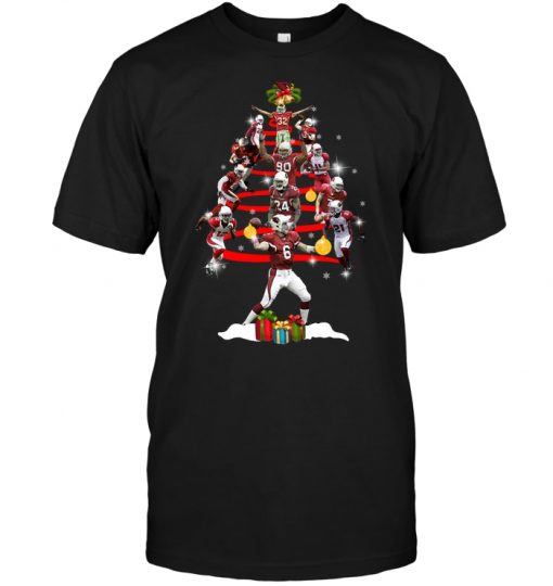 Arizona-Cardinals-Players-Christmas-Tree-Unisex-T-Shirt-Kid-T-Shirt-LTS786 Arizona Cardinals Players Christmas Tree Unisex T-Shirt Kid T-Shirt LTS786