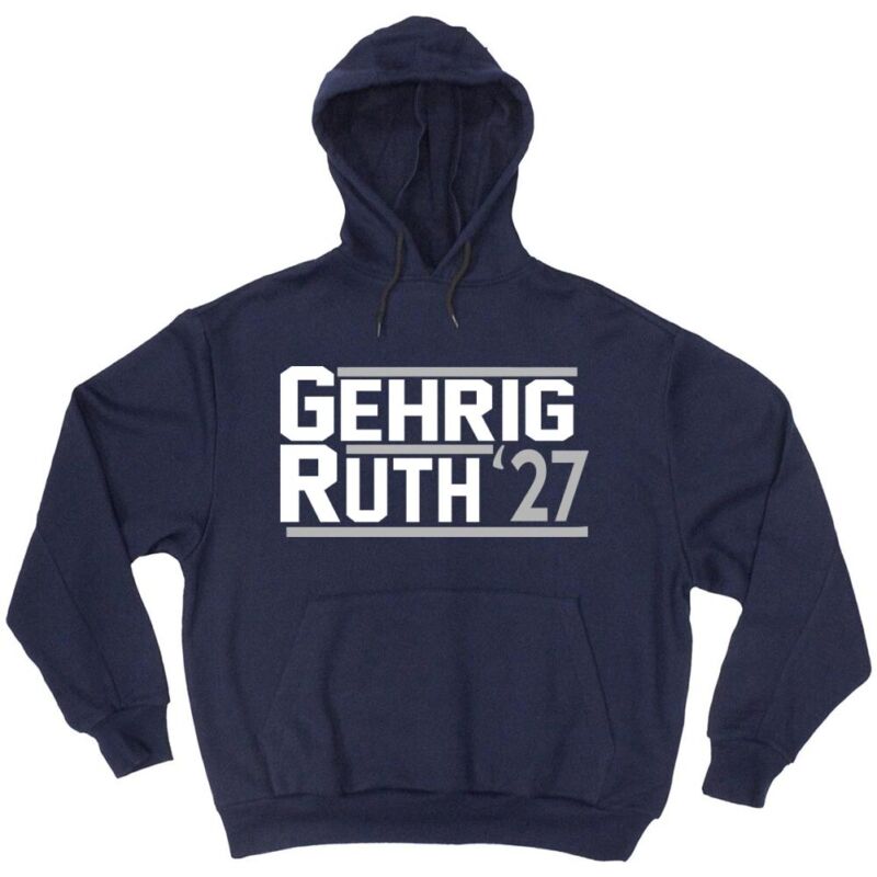 Babe-Ruth-Lou-Gehrig-New-York-Yankees-Murders-Row-1927-Hooded-Sweatshirt-Unisex-Hoodie Babe Ruth Lou Gehrig New York Yankees Murders Row 1927 Hooded Sweatshirt Unisex Hoodie