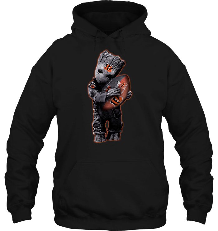 Baby-Groot-Hug-Cincinnati-Bengals-Football-Unisex-T-Shirt-Kid-T-Shirt-LTS1584 Baby Groot Hug Cincinnati Bengals Football Unisex T-Shirt Kid T-Shirt LTS1584