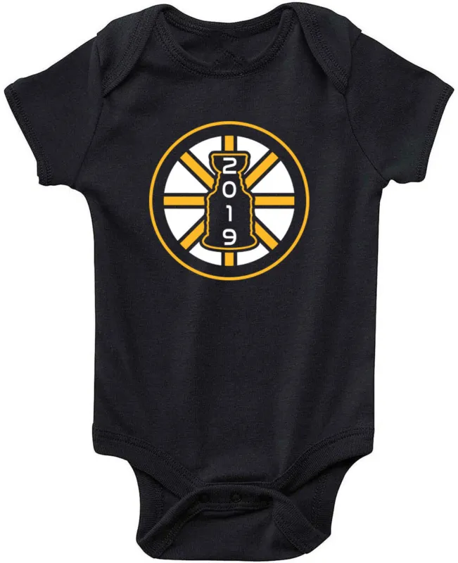 Baby-Onesie-Boston-Bruins-2019-Stanley-Cup-Champions-Champs-Cup-Logo-Creeper-Romper Baby Onesie Boston Bruins 2019 Stanley Cup Champions Champs "Cup Logo" Creeper Romper