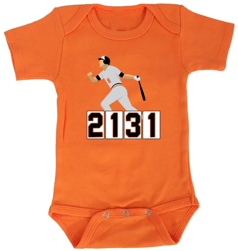Baby-Onesie-Cal-Ripken-Jr-Baltimore-Orioles-The-Ironman-2131-Creeper-Romper Baby Onesie Cal Ripken Jr Baltimore Orioles The Ironman 2131 Creeper Romper