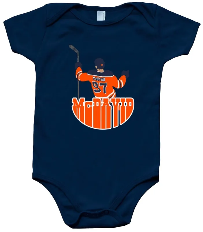 Baby-Onesie-Connor-Mcdavid-Edmonton-Oilers-Pic-Logo-Creeper-Romper Baby Onesie Connor Mcdavid Edmonton Oilers Pic Logo Creeper Romper