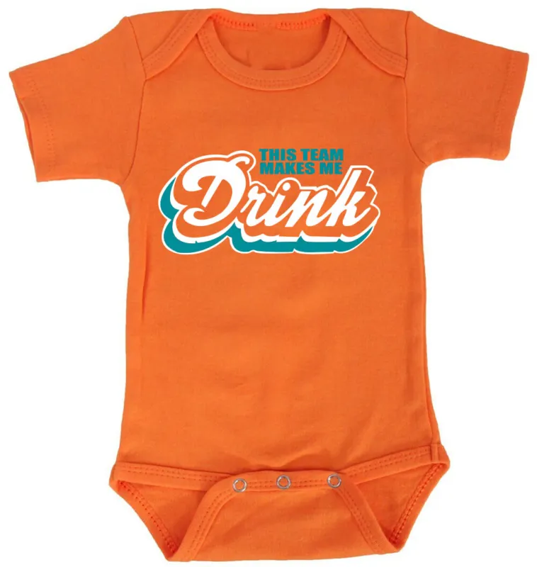 Baby-Onesie-Dan-Marino-Ryan-Fitzpatrick-Miami-Dolphins-Team-Makes-Drink-Creeper-Romper Baby Onesie Dan Marino Ryan Fitzpatrick Miami Dolphins Team Makes Drink Creeper Romper