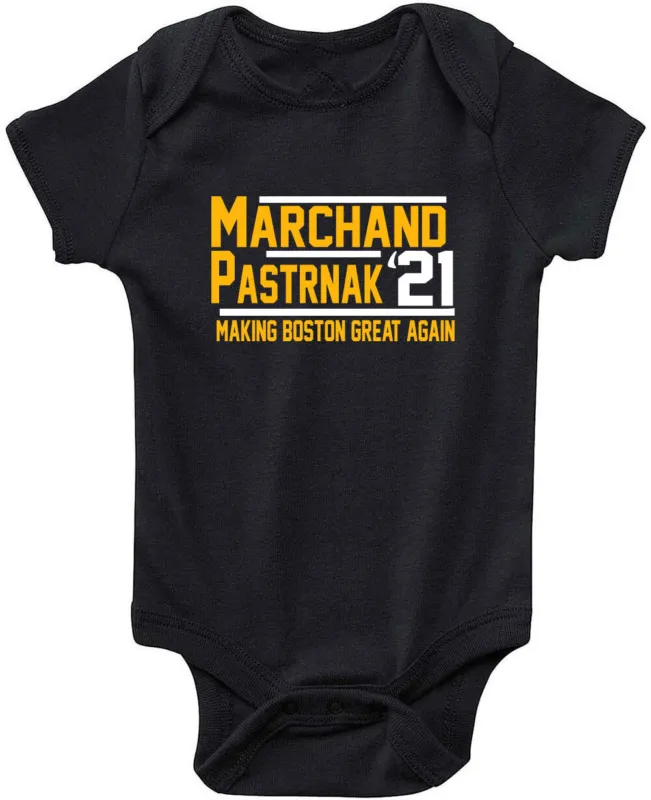 Baby-Onesie-David-Pastrnak-Pasta-Brad-Marchand-Boston-Bruins-2021-Creeper-Romper Baby Onesie David Pastrnak Pasta Brad Marchand Boston Bruins 2021 Creeper Romper