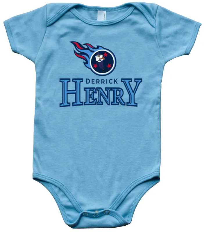 Baby-Onesie-Derrick-Henry-Tennessee-Titans-Logo-Tractorcito-Creeper-Romper Baby Onesie Derrick Henry Tennessee Titans Logo Tractorcito Creeper Romper