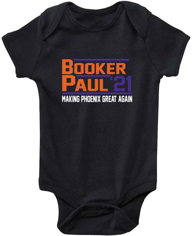Baby-Onesie-Devin-Booker-Chris-Paul-Cp3-Phoenix-Suns-2021-Creeper-Romper Baby Onesie Devin Booker Chris Paul Cp3 Phoenix Suns 2021 Creeper Romper
