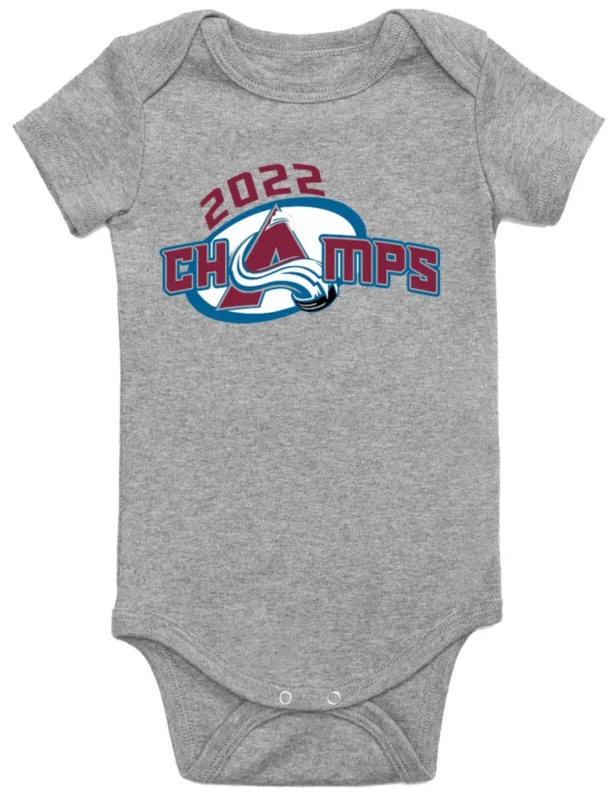 Baby-Onesie-Grey-Colorado-Avalanche-Stanley-Cup-Champions-Champs-Creeper-Romper Baby Onesie Grey Colorado Avalanche Stanley Cup Champions Champs Creeper Romper