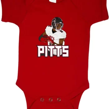Baby Onesie Kyle Pitts Atlanta Falcons Pic Creeper Romper
