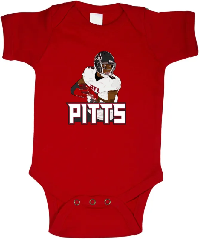 Baby-Onesie-Kyle-Pitts-Atlanta-Falcons-Pic-Creeper-Romper Baby Onesie Kyle Pitts Atlanta Falcons Pic Creeper Romper