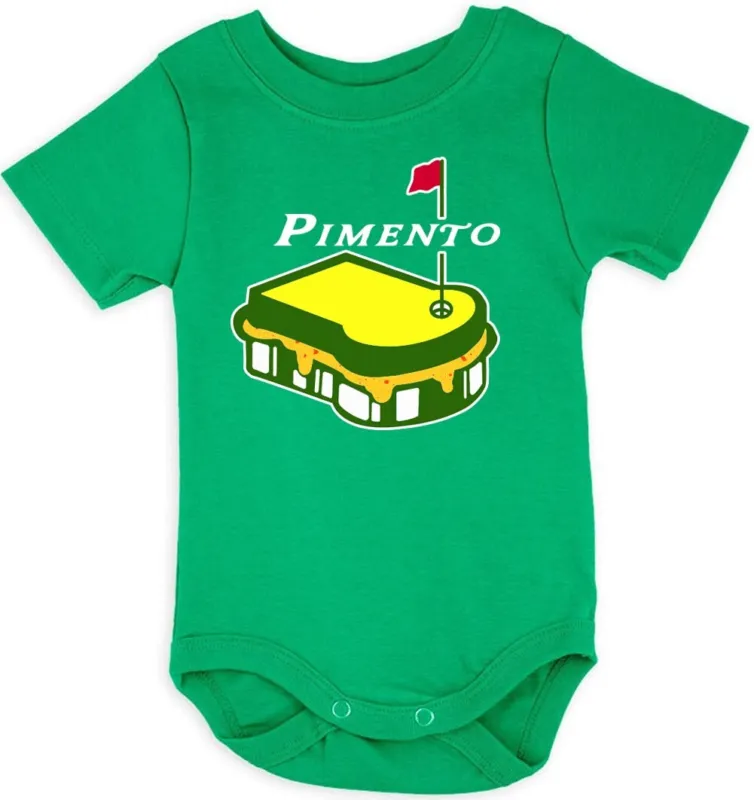 Baby-Onesie-Masters-Augusta-Tiger-Woods-Pimento-Cheese-Sandwich-Creeper-Romper Baby Onesie Masters Augusta Tiger Woods Pimento Cheese Sandwich Creeper Romper