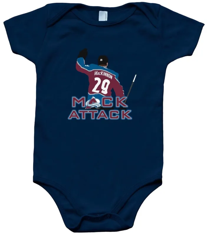 Baby-Onesie-Nathan-Mackinnon-Colorado-Avalanche-Mack-Attack-Creeper-Romper Baby Onesie Nathan Mackinnon Colorado Avalanche Mack Attack Creeper Romper