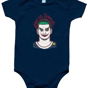 Baby Onesie Nikola Jokic Denver Nuggets Joker Why So Serious Creeper Romper