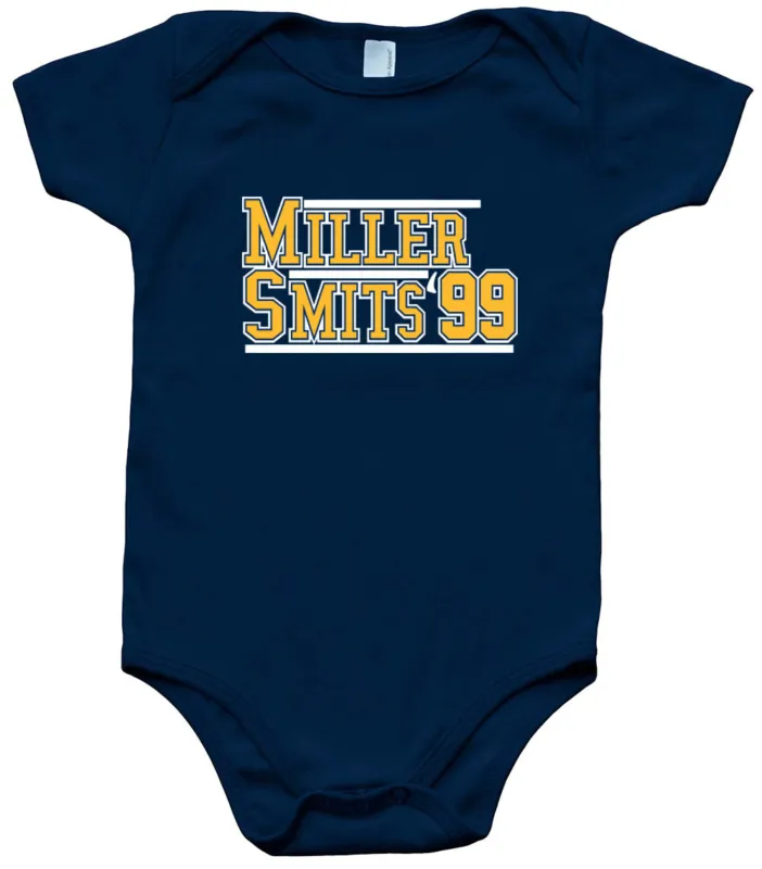 Baby-Onesie-Reggie-Miller-Rik-Smits-Indiana-Pacers-1999-Creeper-Romper Baby Onesie Reggie Miller Rik Smits Indiana Pacers 1999 Creeper Romper