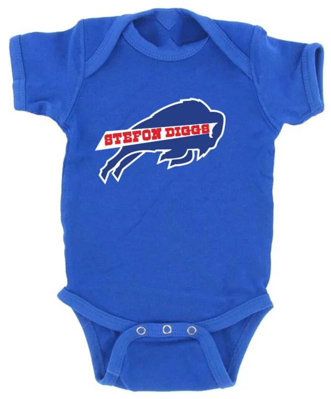 Baby-Onesie-Stefon-Diggs-Mafia-Buffalo-Bills-Logo-Creeper-Romper Baby Onesie Stefon Diggs Mafia Buffalo Bills Logo Creeper Romper