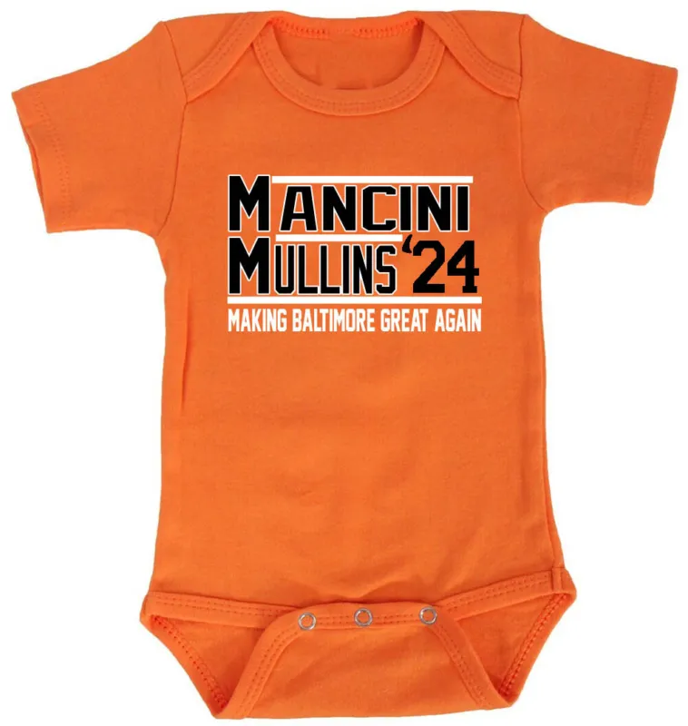 Baby-Onesie-Trey-Mancini-Cedric-Mullins-2024-Baltimore-Orioles-Dance-Creeper-Romper Baby Onesie Trey Mancini Cedric Mullins 2024 Baltimore Orioles Dance Creeper Romper