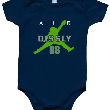 Baby Onesie Will Dissly Seattle Seahawks "Air" Creeper Romper