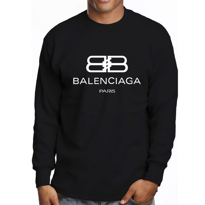 Balenciaga-BB-Paris-Logo-Luxury-Kid-Tee-Unisex-Longsleeve-Shirt-LTB0682-2