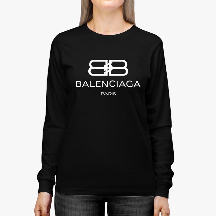 Balenciaga-BB-Paris-Logo-Luxury-Kid-Tee-Unisex-Longsleeve-Shirt-LTB0682-3