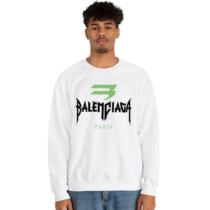 Balenciaga-Paris-Metal-Logo-Crewneck-Sweatshirt-CSTB0711-2