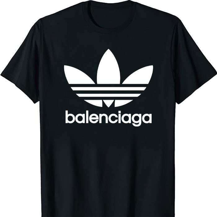 Balenciaga-x-Adidas-Logo-Kid-Tee-Unisex-T-Shirt-TTB1720 Balenciaga x Adidas Logo Kid Tee Unisex T-Shirt TTB1720
