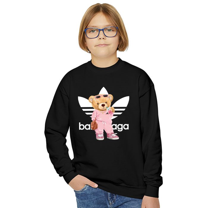 Balenciaga-x-Adidas-Teddy-Bear-Logo-Crewneck-Sweatshirt-CSTB0727-4