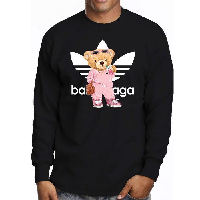 Balenciaga-x-Adidas-Teddy-Bear-Logo-Kid-Tee-Unisex-Longsleeve-Shirt-LTB0708-2