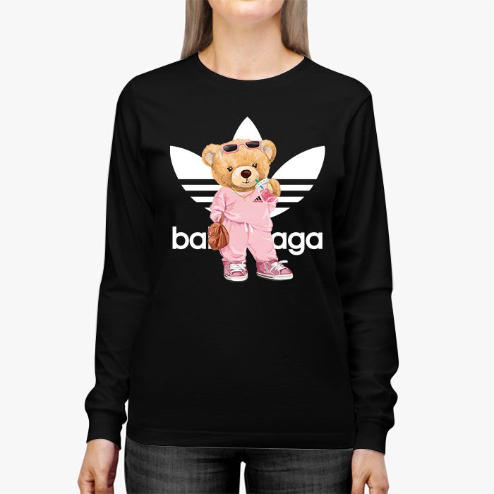 Balenciaga-x-Adidas-Teddy-Bear-Logo-Kid-Tee-Unisex-Longsleeve-Shirt-LTB0708-3