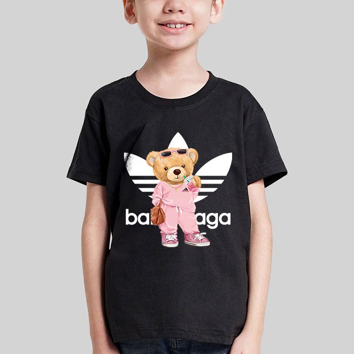 Balenciaga-x-Adidas-Teddy-Bear-Logo-Kid-Tee-Unisex-T-Shirt-TTB1734-4